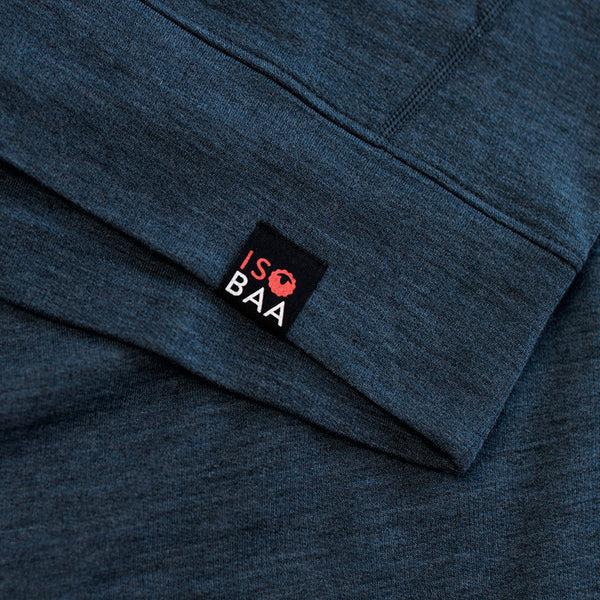 Isobaa Womens Merino 260 Lounge Hoodie (Denim/Navy)