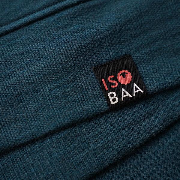 Isobaa Womens Merino 260 Lounge Hoodie (Petrol/Lime)