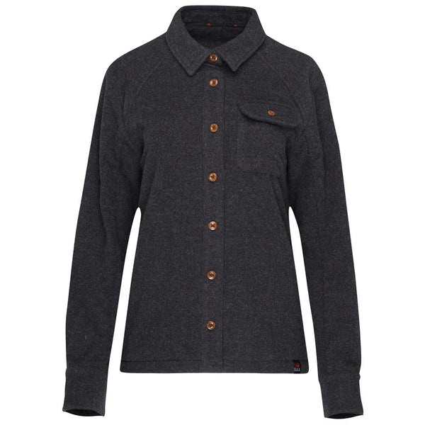 isobaa Womens Merino Blend Mountain Shirt (Smoke)