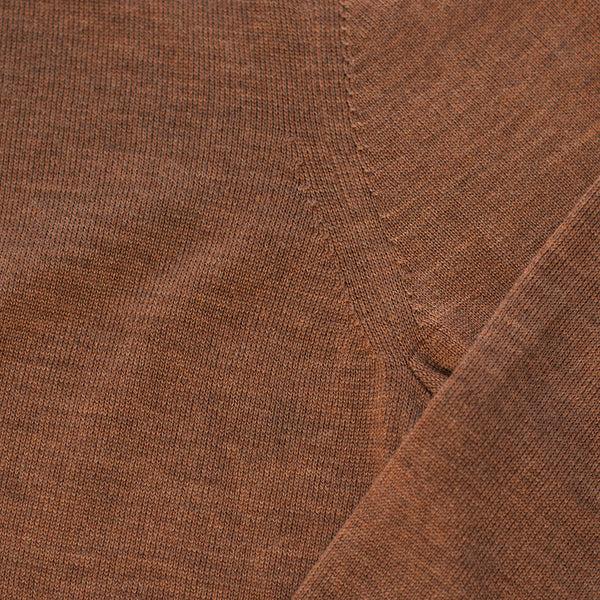 Isobaa Womens Merino Roll Neck Sweater (Bran/Orange)