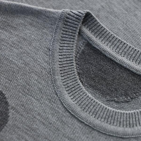 Isobaa Womens Polka Dot Sweater (Charcoal/Smoke)