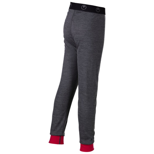 Isobaa Junior Merino Blend 200 Leggings (Smoke/Fuchsia)