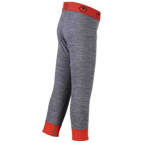 Isobaa Kids Merino Blend 200 Leggings (Charcoal/Orange)
