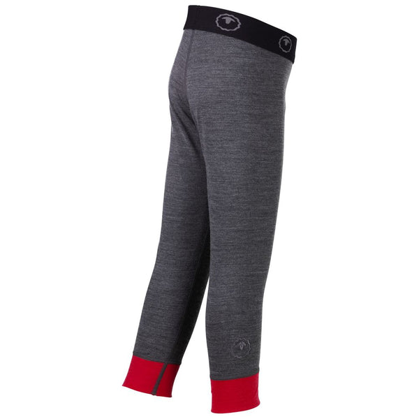 Isobaa Kids Merino Blend 200 Leggings (Smoke/Fuchsia)