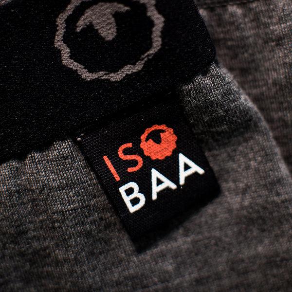 Isobaa Kids Merino Blend 200 Leggings (Smoke/Fuchsia)