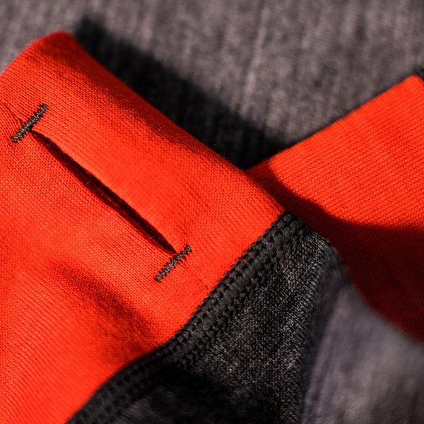 Isobaa Kids Merino Blend 200 Long Sleeve Crew (Charcoal/Smoke)