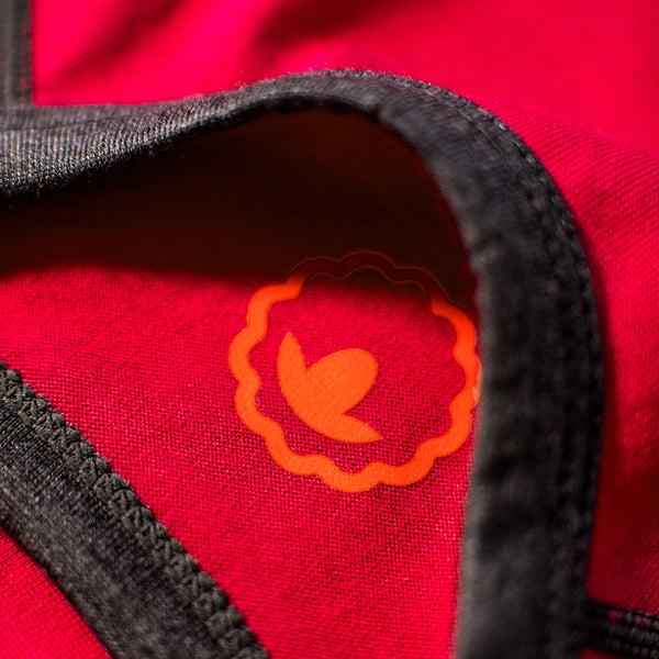 Isobaa Kids Merino Blend 200 Long Sleeve Crew (Stripe Fuchsia/Smoke)