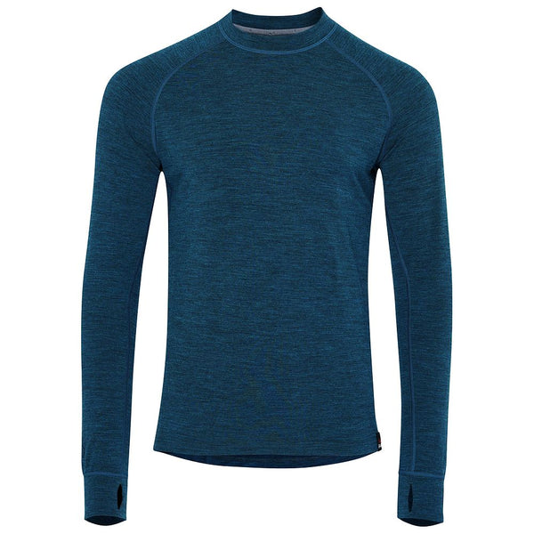 isobaa Mens 160 Merino Active Long Sleeve Crew (Petrol)