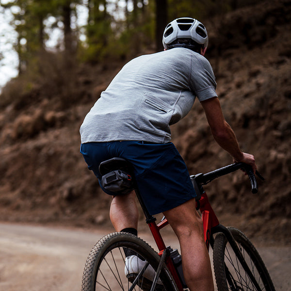 Isobaa Mens Merino 160 SS Cycle Zip Top (Cloud Melange)