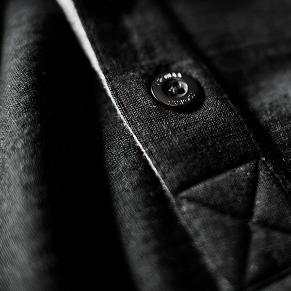 Isobaa Mens Merino 180 Short Sleeve Polo Shirt (Black)