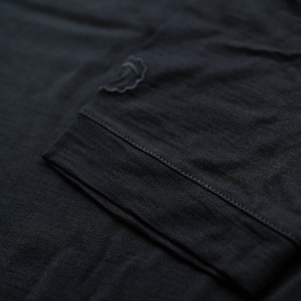 Isobaa Mens Merino 180 Short Sleeve Polo Shirt (Black)