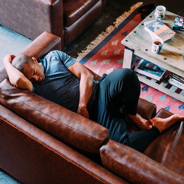 Isobaa Mens Merino 260 Lounge Cuffed Joggers (Black/Smoke)