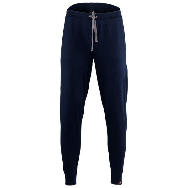 isobaa Mens Merino 260 Lounge Cuffed Joggers (Navy/Smoke)