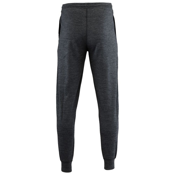 Isobaa Mens Merino 260 Lounge Cuffed Joggers (Smoke/Black)