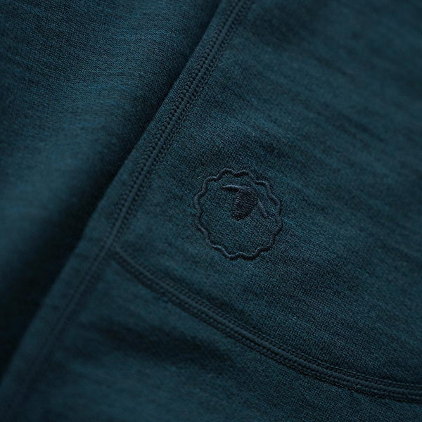 Isobaa Mens Merino 260 Lounge Loose Joggers (Petrol/Lime)