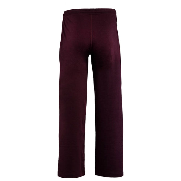 Isobaa Mens Merino 260 Lounge Loose Joggers (Wine/Navy)