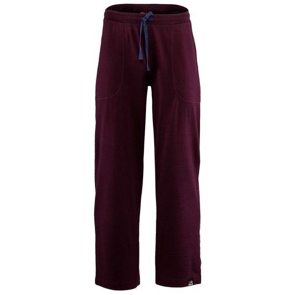 isobaa Mens Merino 260 Lounge Loose Joggers (Wine/Navy)