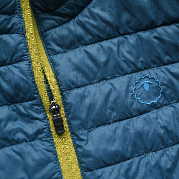 Isobaa Mens Merino Wool Insulated Gilet (Petrol/Lime)