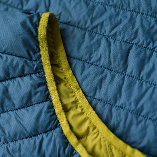 Isobaa Mens Merino Wool Insulated Gilet (Petrol/Lime)