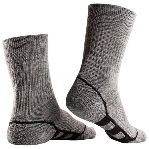 Isobaa Merino Blend Hiking Socks (3 Pack - Charcoal/Black)