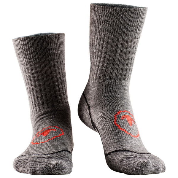 isobaa Merino Blend Hiking Socks (3 Pack - Charcoal/Black)
