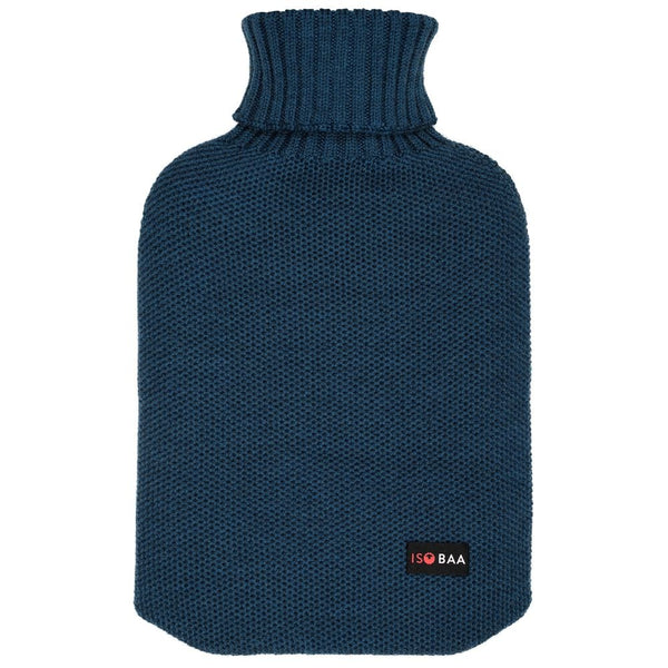 isobaa Merino Honeycomb Hot Water Bottle Cover (Petrol)