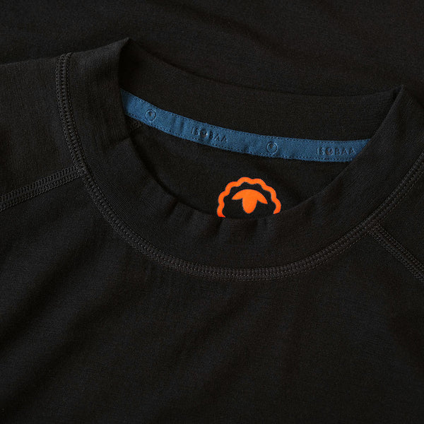 Isobaa Womens 160 Merino Active Long Sleeve Crew (Black)