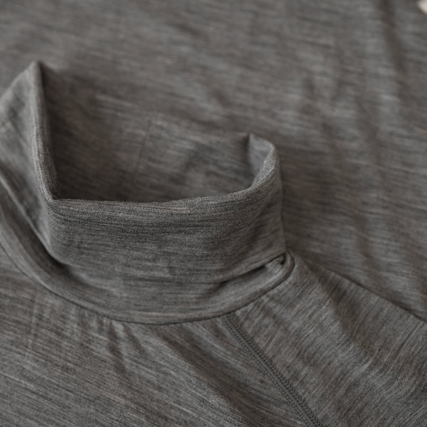 Isobaa Womens 160 Merino Active Roll Neck (Charcoal Melange)