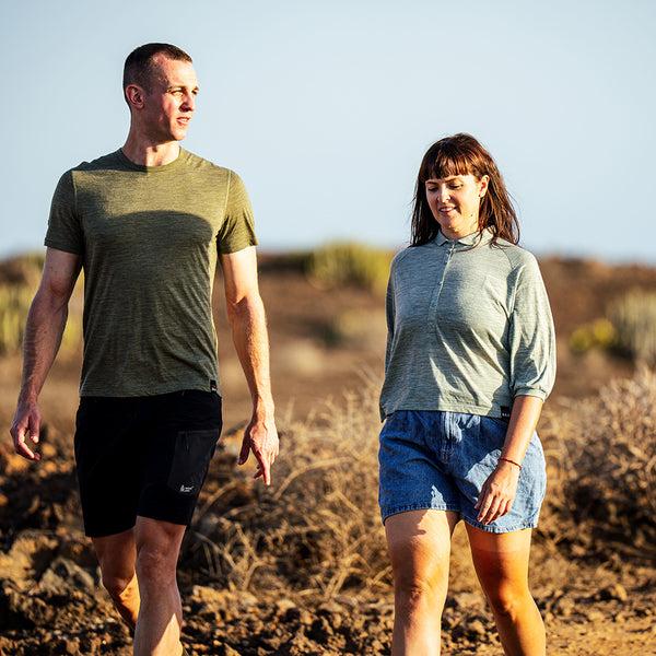 Isobaa Womens Merino 120 Ultrafine Cropped Blouse (Agave)