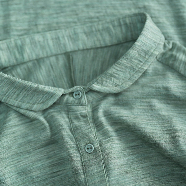 Isobaa Womens Merino 120 Ultrafine Cropped Blouse (Agave)