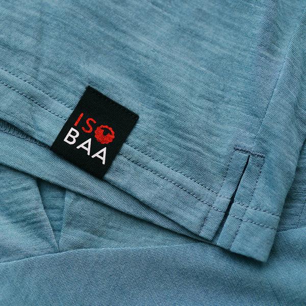 Isobaa Womens Merino 120 Ultrafine Cropped Blouse (Lagoon)