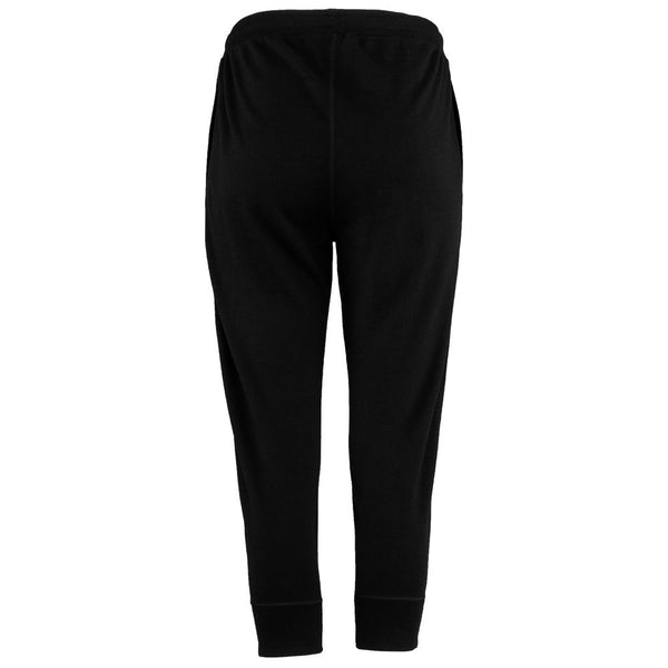 Isobaa Womens Merino 260 Lounge Cuffed 3/4 Joggers (Black/Smoke)