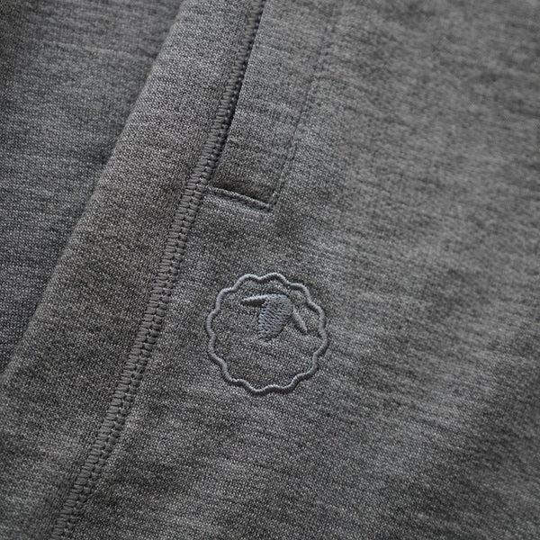 Isobaa Womens Merino 260 Lounge Cuffed 3/4 Joggers (Charcoal/Orange)