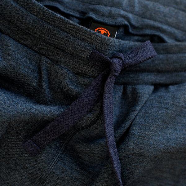 Isobaa Womens Merino 260 Lounge Cuffed 3/4 Joggers (Denim/Navy)