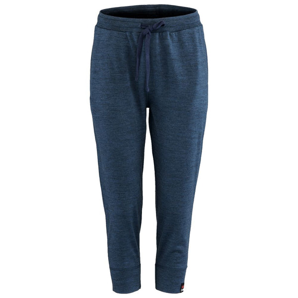 isobaa Womens Merino 260 Lounge Cuffed 3/4 Joggers (Denim/Navy)