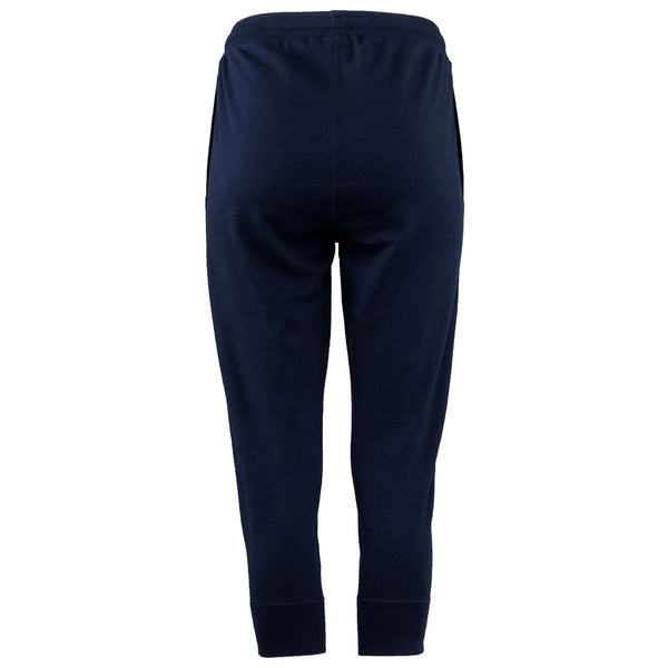 Isobaa Womens Merino 260 Lounge Cuffed 3/4 Joggers (Navy/Smoke)