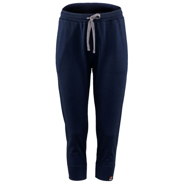 isobaa Womens Merino 260 Lounge Cuffed 3/4 Joggers (Navy/Smoke)