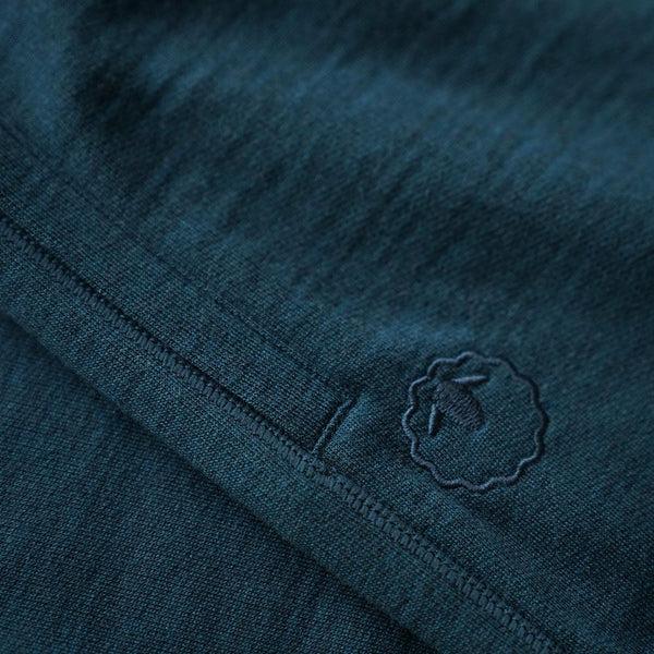 Isobaa Womens Merino 260 Lounge Cuffed 3/4 Joggers (Petrol/Lime)