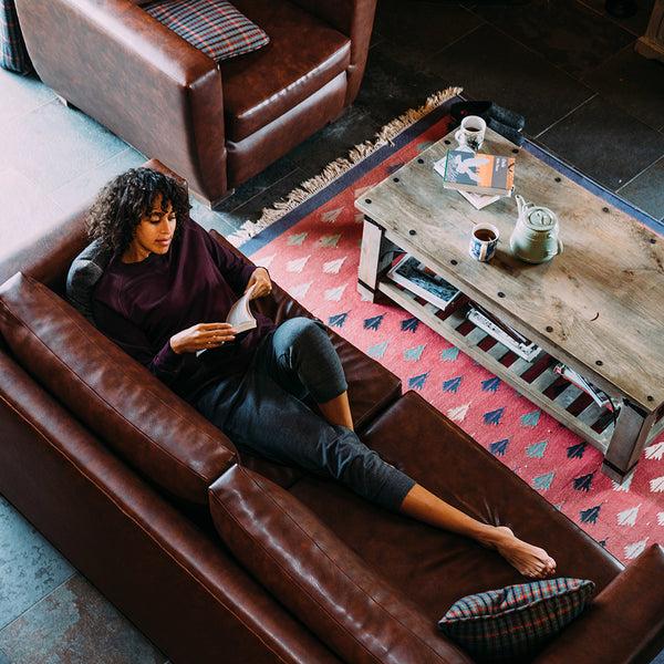 Isobaa Womens Merino 260 Lounge Cuffed 3/4 Joggers (Smoke/Black)