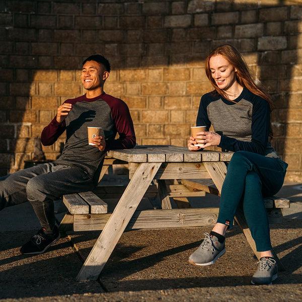 Isobaa Womens Merino 260 Lounge Cuffed Joggers (Petrol/Lime)