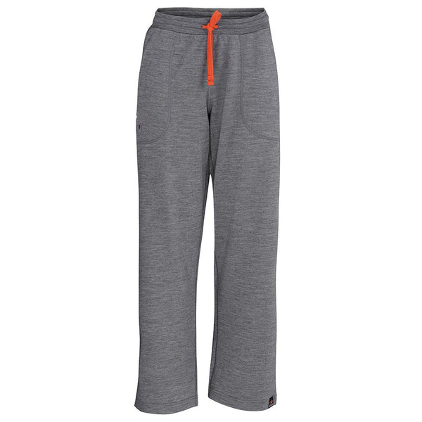 isobaa Womens Merino 260 Lounge Loose Joggers (Charcoal/Orange)