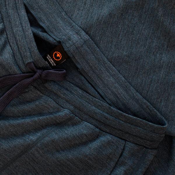 Isobaa Womens Merino 260 Lounge Loose Joggers (Denim/Navy)