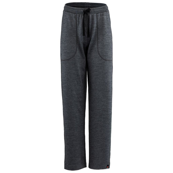 isobaa Womens Merino 260 Lounge Loose Joggers (Smoke/Black)