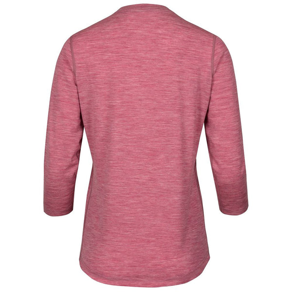 Isobaa Womens Merino Blend 160 PJ Henley (Blush Melange)
