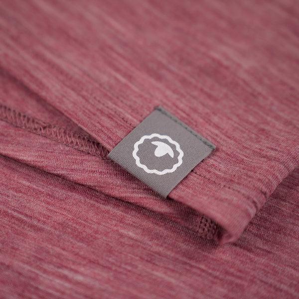 Isobaa Womens Merino Blend 160 PJ Henley (Blush Melange)
