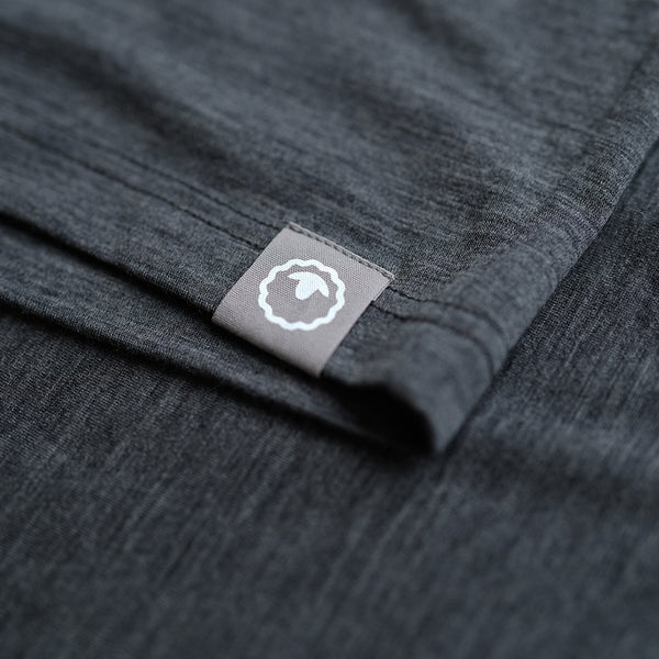 Isobaa Womens Merino Blend 200 PJ Shorts (Smoke Melange)