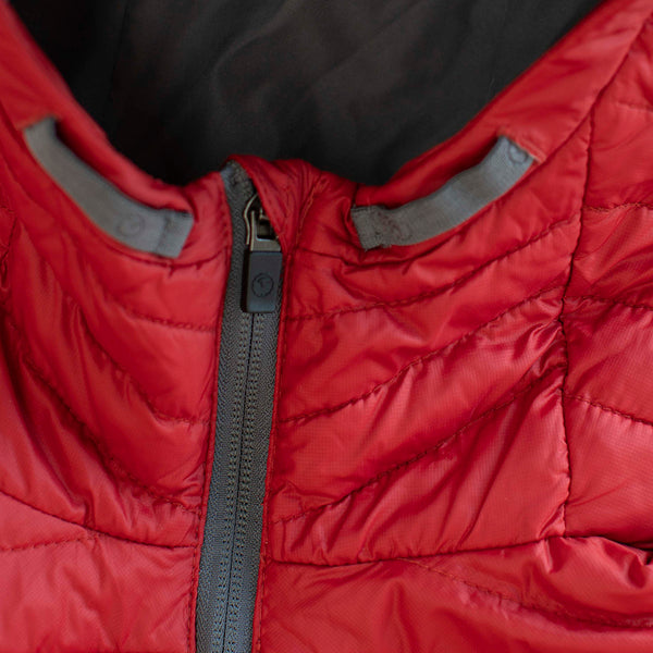 Isobaa Womens Merino Wool Insulated Jacket (Red/Smoke)