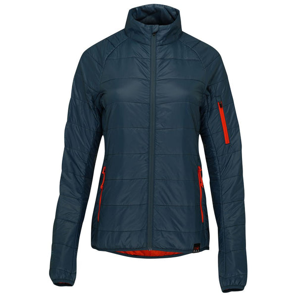 isobaa Womens Packable Insulated Jacket (Petrol/Orange)