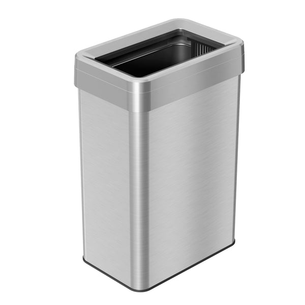 itouchless 16 Gallon / 61 Liter Composite Rectangular Open Top Kitchen Trash Can with Dual AbsorbX itouchless 16 Gallon / 61 Liter Composite Rectangular Open Top Kitchen Trash Can with Dual AbsorbX