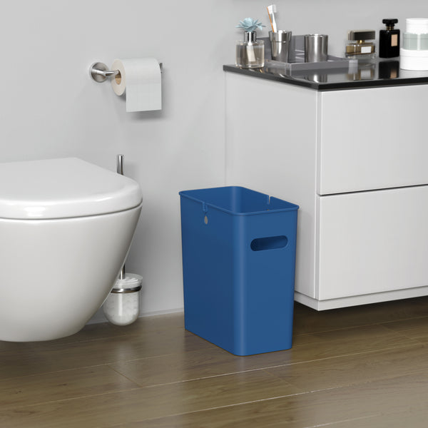 Itouchless 4.2 Gallon / 16 Liter SlimGiant Blue Wastebasket (2-Pack)